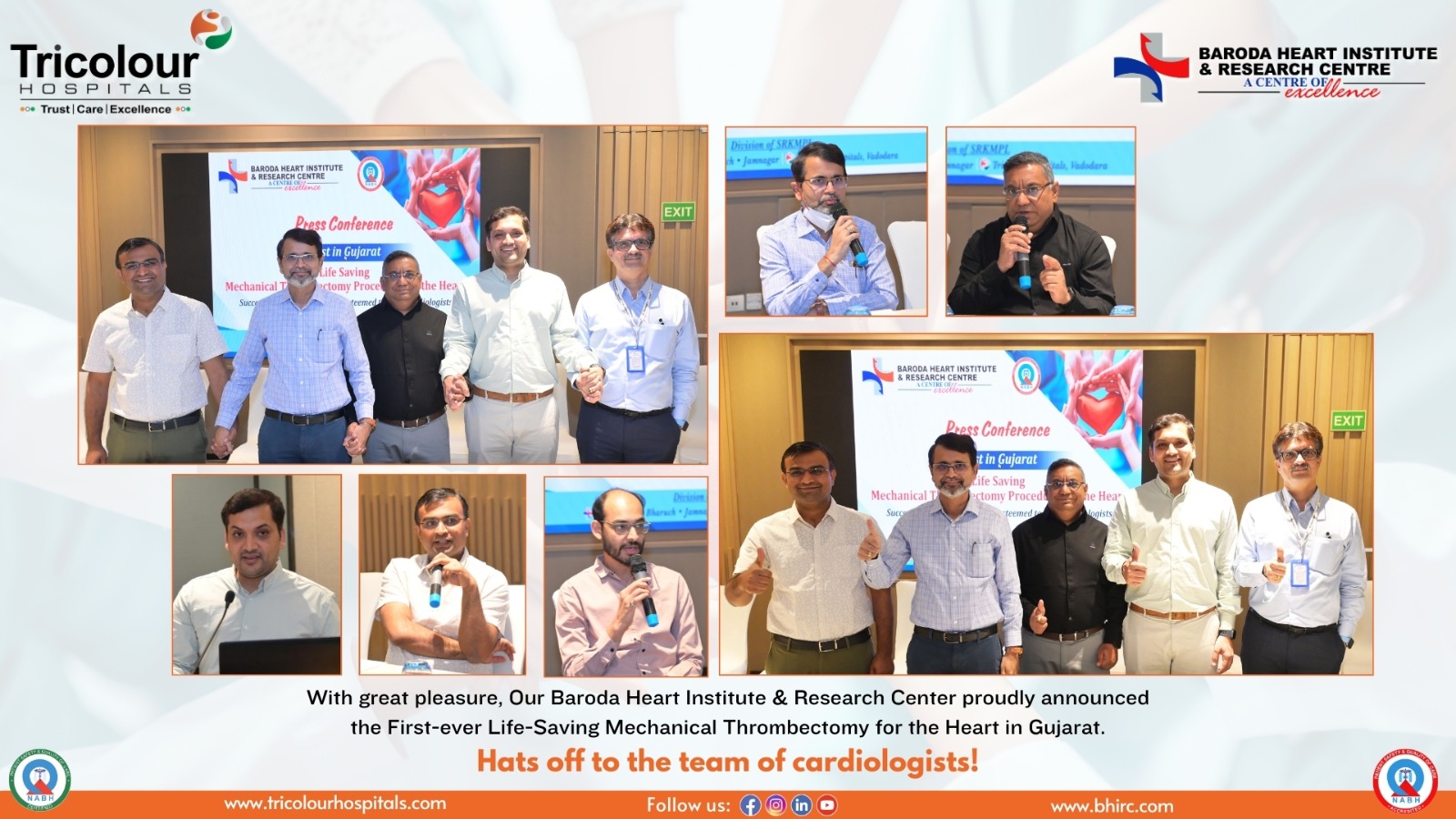 Baroda Heart Institute & Research Centre proudly announced the First-ever Life-Saving An Unique Intervention - Mechanical Thrombectomy for the heart in Gujarat.